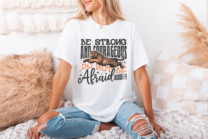 be-strong-and-courageous-sublimation-design-christian-png-faith-png