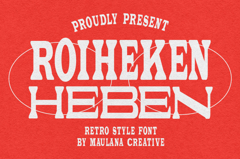 roiheken-heben-retro-style-font