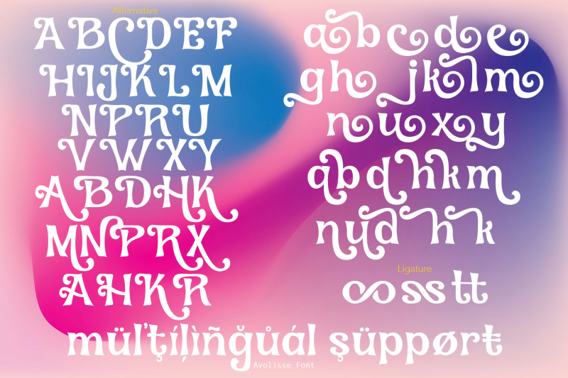 avolisse-classic-font