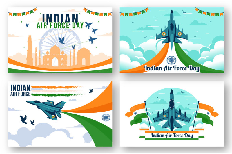 12-indian-air-force-day-illustration