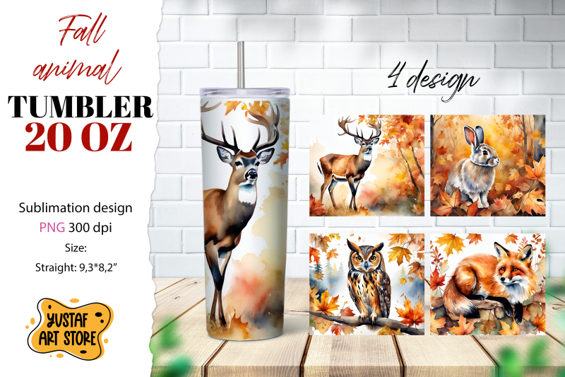 fall-tumbler-bundle-fall-animal-sublimation-4-design