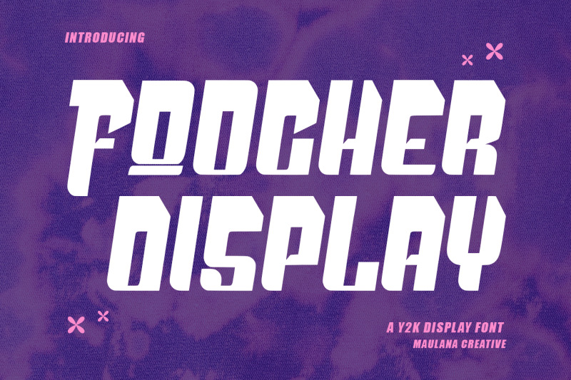 foocher-y2k-display-font