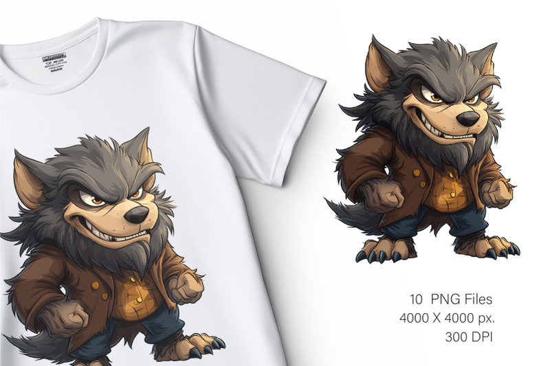 cute-halloween-werewolf-tshirt-sticker