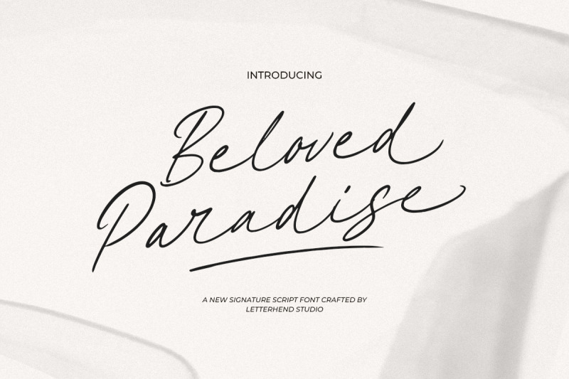 beloved-paradise-signature-script