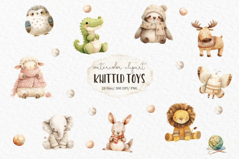 boho-baby-toys-watercolor-clipart