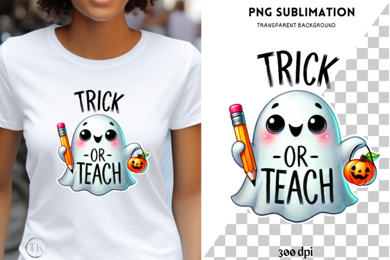 retro-halloween-trick-or-teach-png-sublimation-design-funny-teacher-s