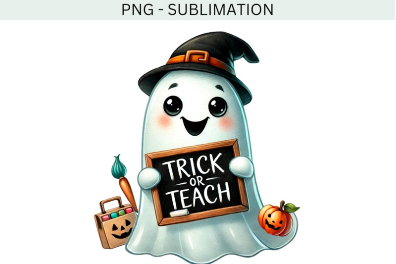 trick-or-teach-retro-png-halloween-design-digital-sublimation-autumn