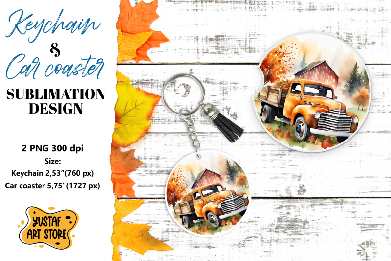 fall-keychain-fall-car-coaster-sublimation-design