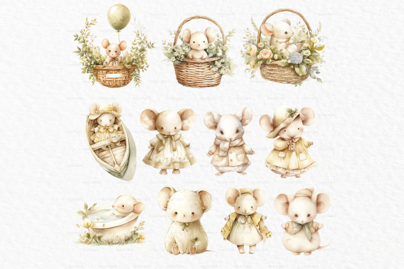 mouse-watercolor-clipart-for-kids