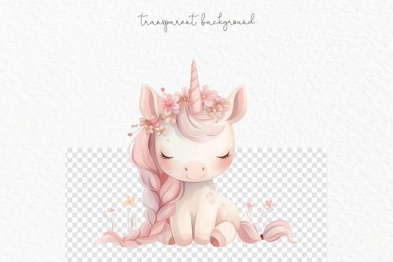 pink-unicorn-watercolor-clipart-png