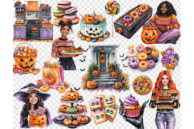 trick-or-treat-clipart-bundle-halloween-cookie-png