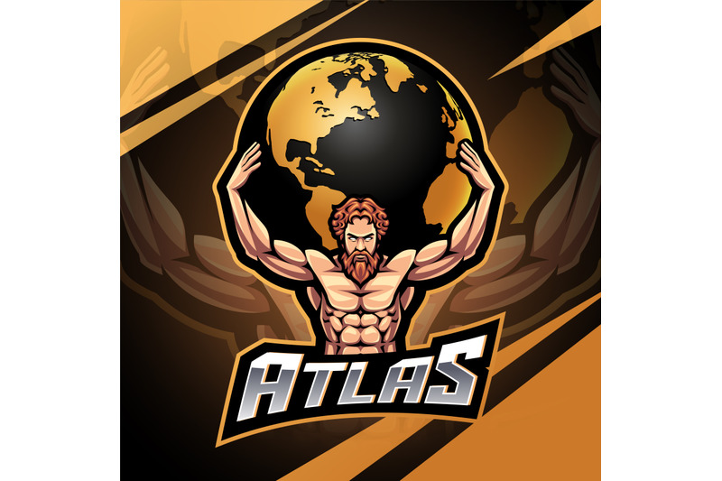 atlas-esport-mascot-logo-design