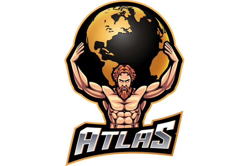 atlas-esport-mascot-logo-design