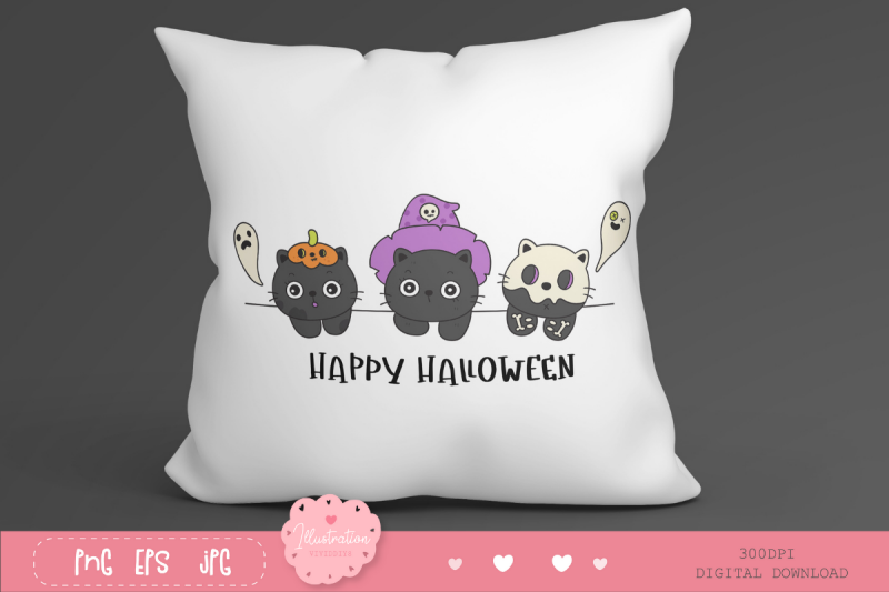 halloween-cats-halloween-sublimation-kawaii-clipart