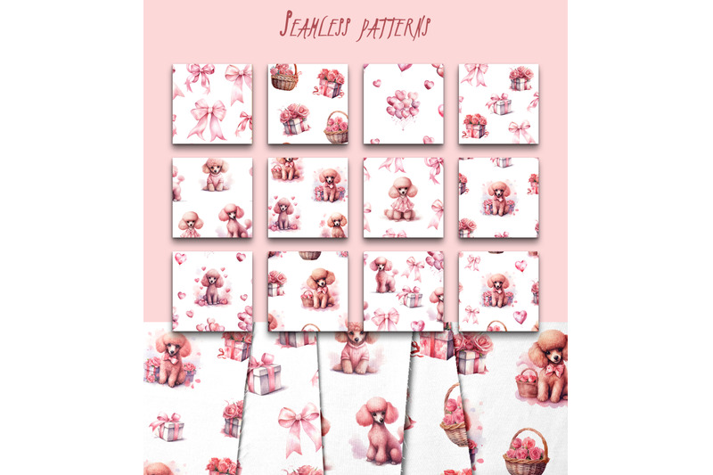 sweet-poodles-patterns-set