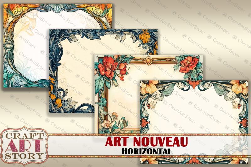 art-nouveau-frame-horizontal-journal-pages-border