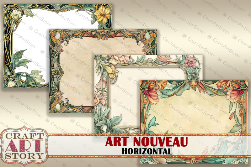 art-nouveau-frame-horizontal-journal-pages-border