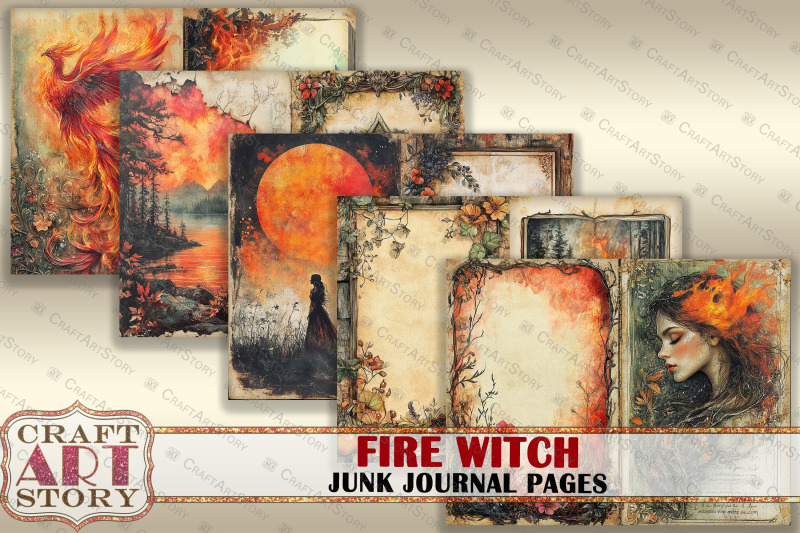 fire-witch-junk-journal-pages-scrapbook-digital-papers