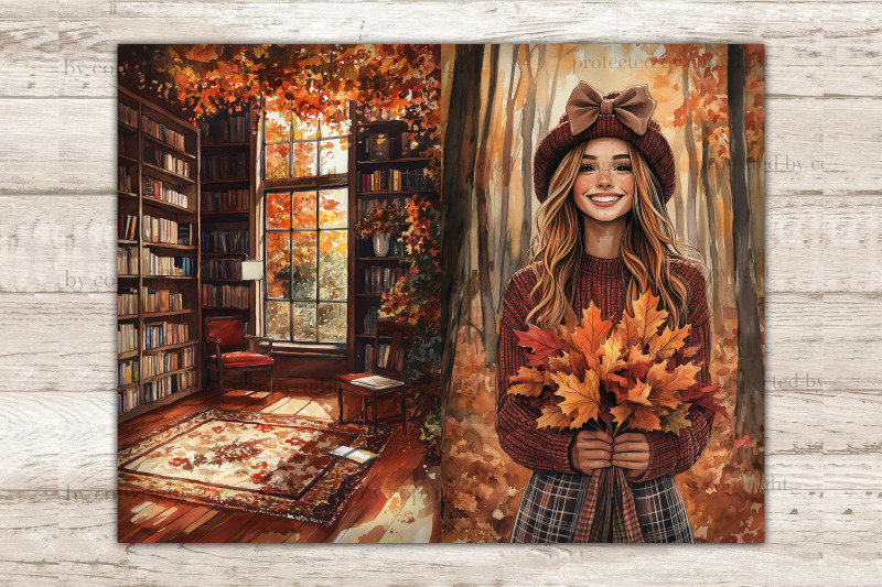 fall-junk-journal-pages-digital-collage-sheet