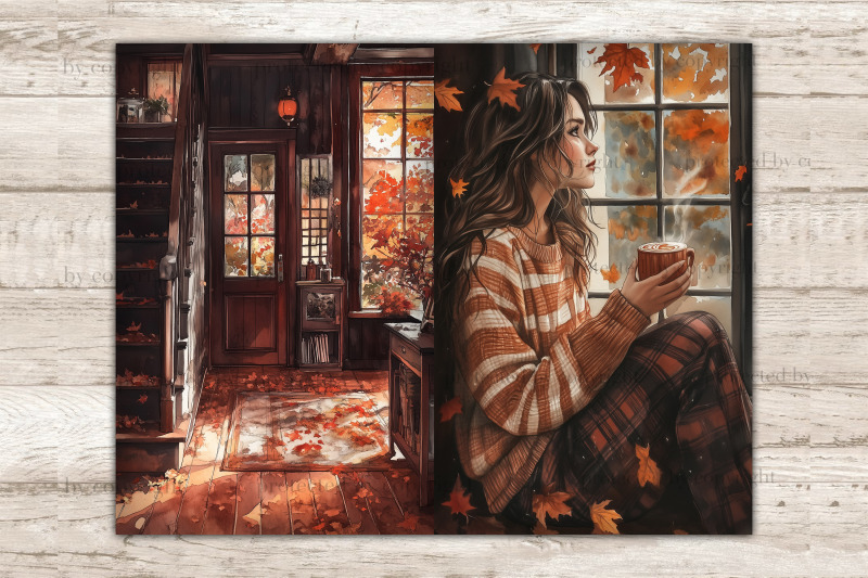 fall-junk-journal-pages-digital-collage-sheet