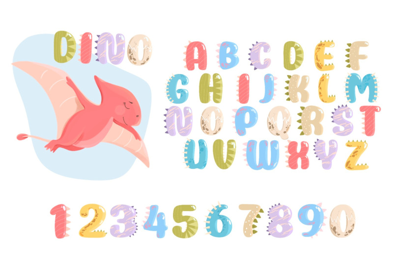 dinosaur-alphabet-and-numbers-clipart-alphabet-poster-kids-decor