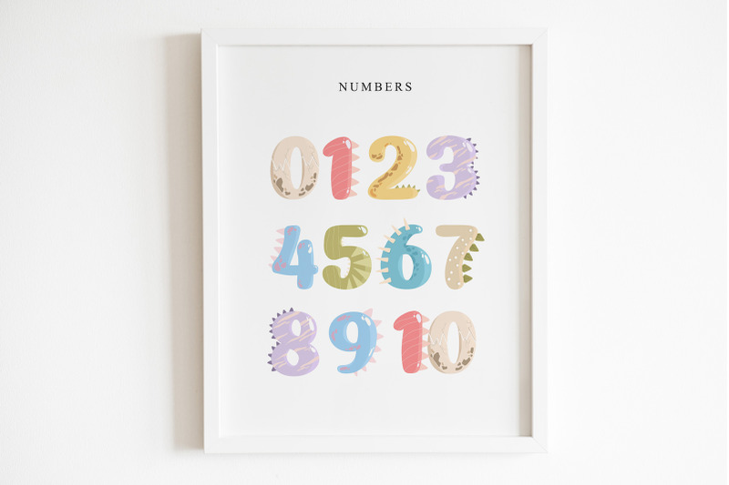 dinosaur-alphabet-and-numbers-clipart-alphabet-poster-kids-decor