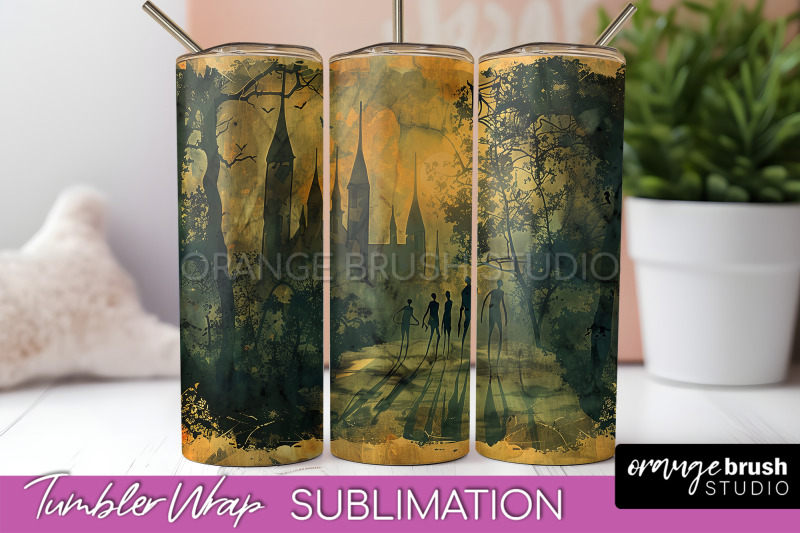 vintage-halloween-tumbler-wrap-spooky-halloween-sublimation