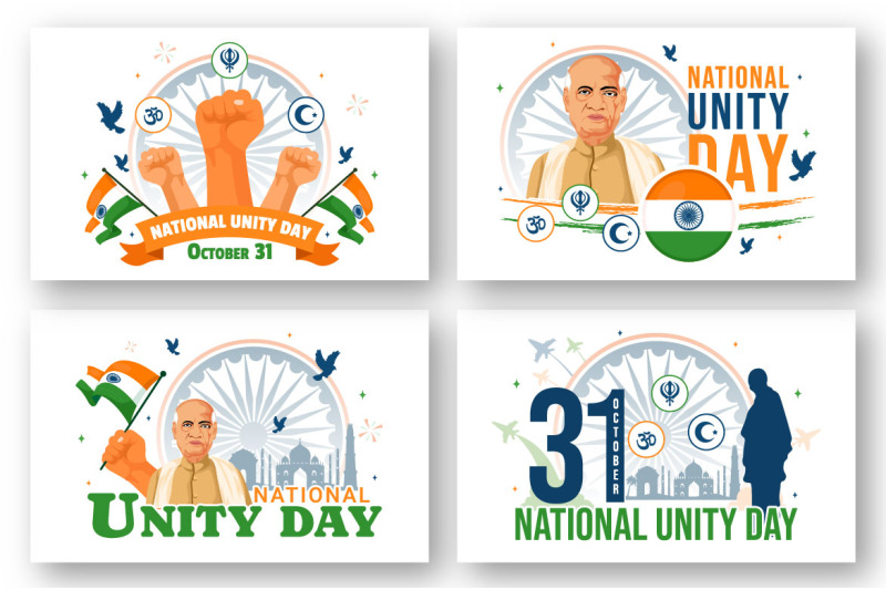 9-national-unity-day-in-india-illustration