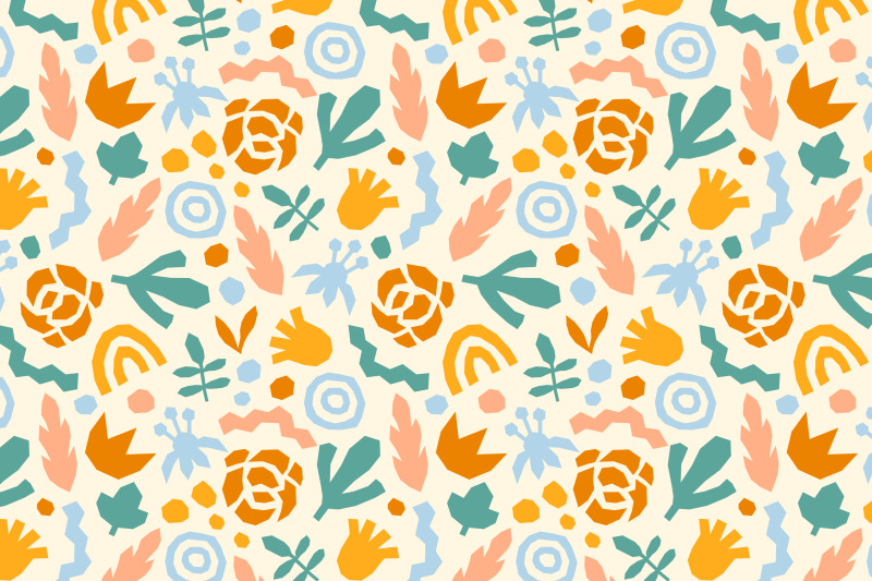 cut-out-botanical-seamless-pattern