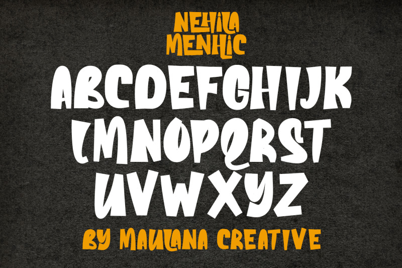 nehila-menhic-handmade-display-font