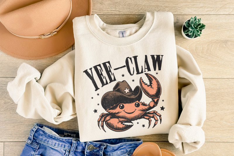 yee-claw-crab-png-funny-cowboy-crab-beach-cowgirl-png-beach-cowboy