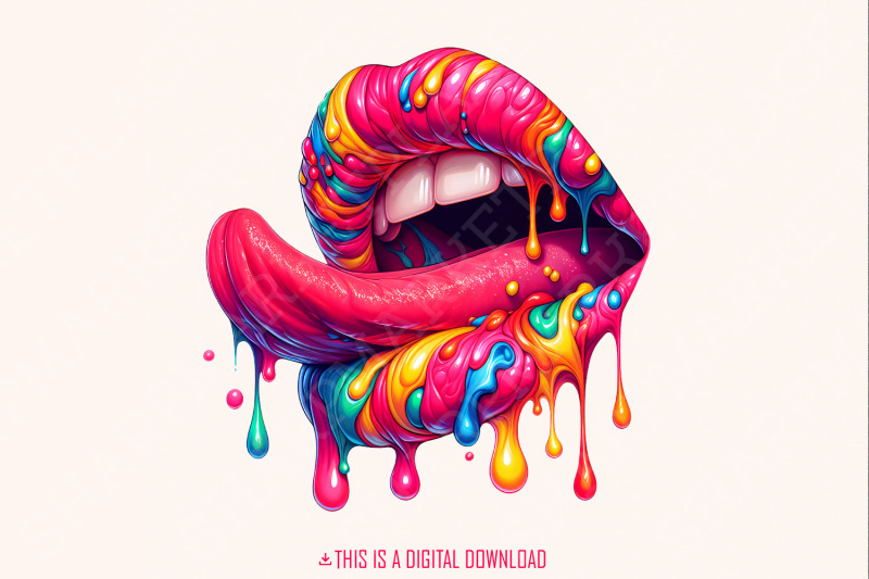 rainbow-lips-png-dripping-lip-clipart-digital-download-colorful-png