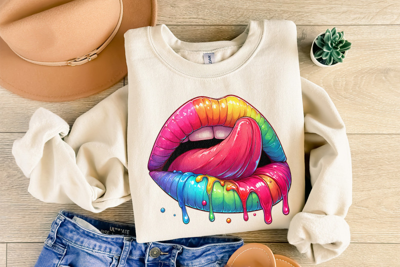 rainbow-lips-png-dripping-lip-clipart-digital-download-colorful-png