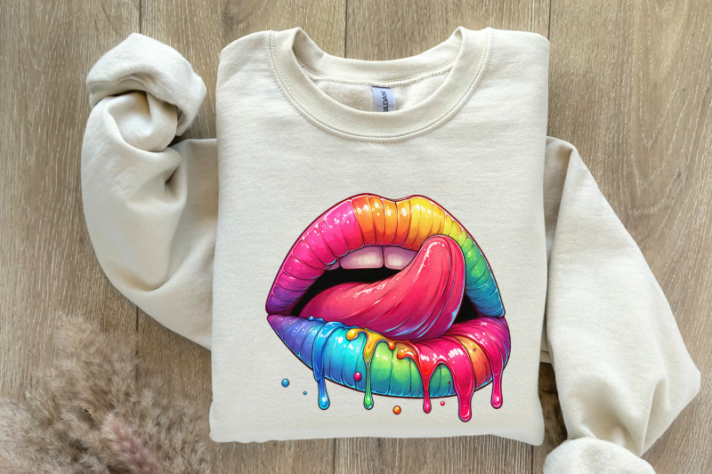 rainbow-lips-png-dripping-lip-clipart-digital-download-colorful-png