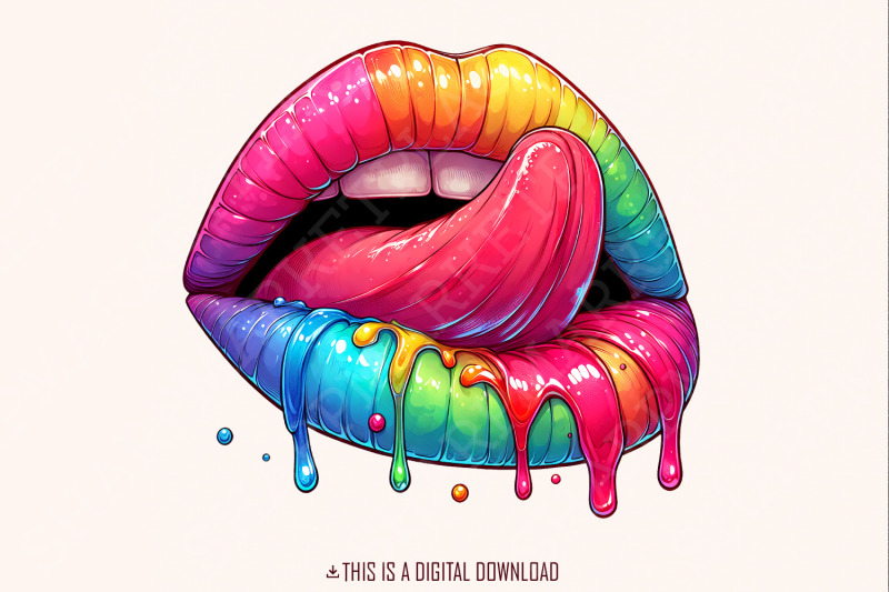 rainbow-lips-png-dripping-lip-clipart-digital-download-colorful-png