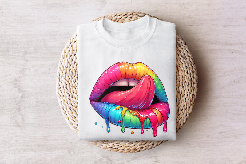 rainbow-lips-png-dripping-lip-clipart-digital-download-colorful-png