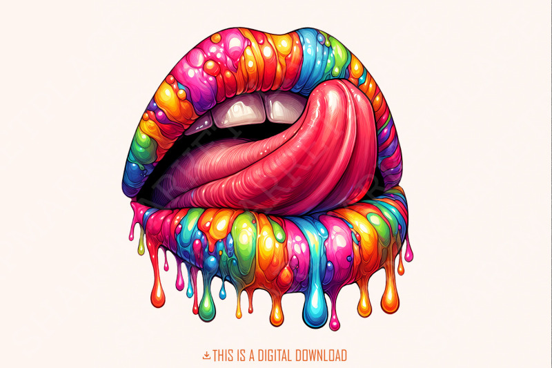 rainbow-lips-png-dripping-lip-clipart-digital-download-colorful-png