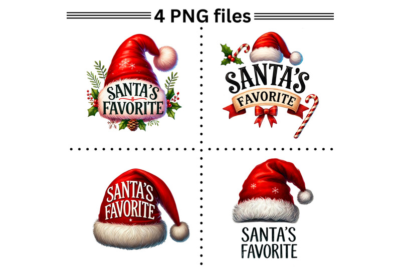 santa-039-s-favorite-png-set-funny-christmas-designs-for-sublimation-prin