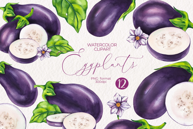 watercolor-eggplant-png