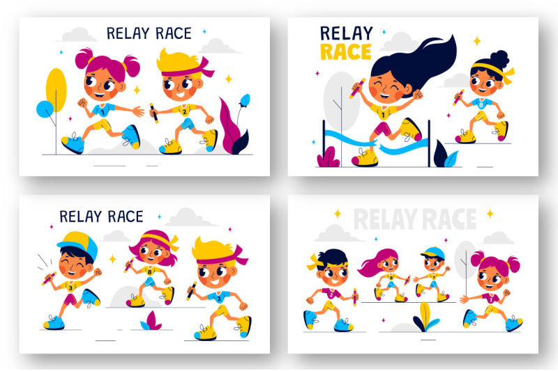 8-relay-race-sports-illustration