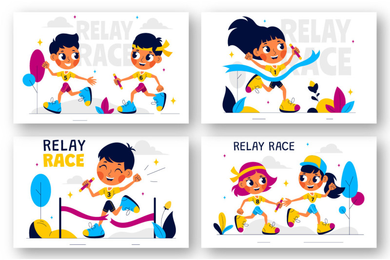 8-relay-race-sports-illustration