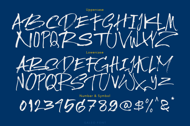 galeo-brush-font