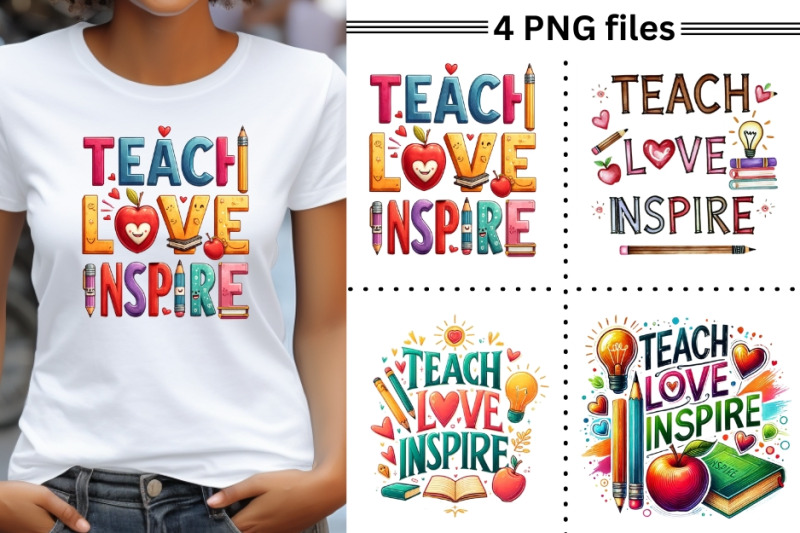 teach-love-inspire-png-teacher-039-s-life-inspirational-quote-retro-teac