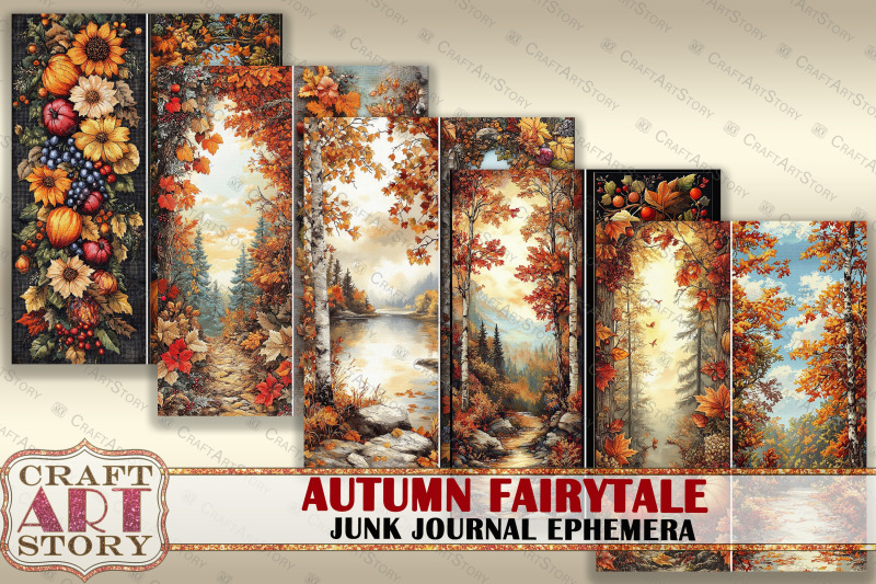 autumn-fairytale-digital-paper-junk-journal-ephemera