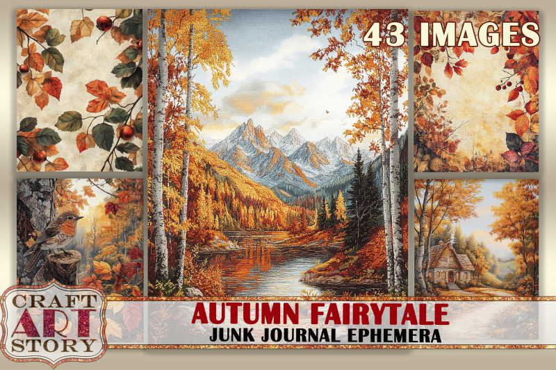 autumn-fairytale-digital-paper-junk-journal-ephemera