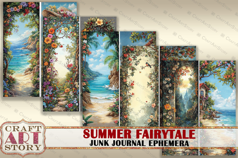 summer-fairytale-digital-paper-junk-journal-ephemera