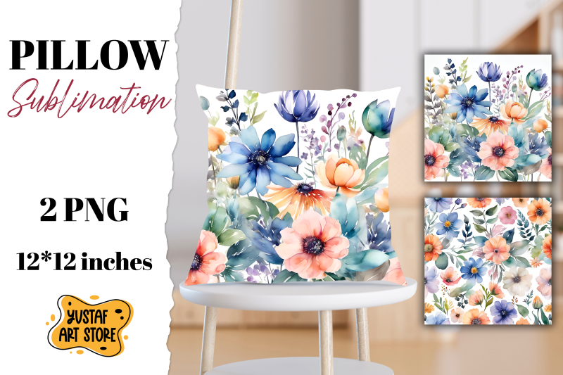 flowers-pillow-sublimation-2-watercolor-pillow-design