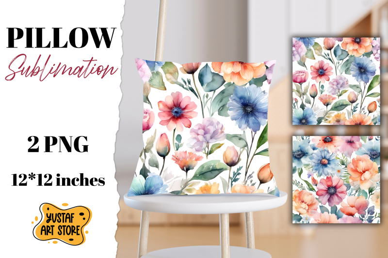 flowers-pillow-sublimation-2-watercolor-pillow-design