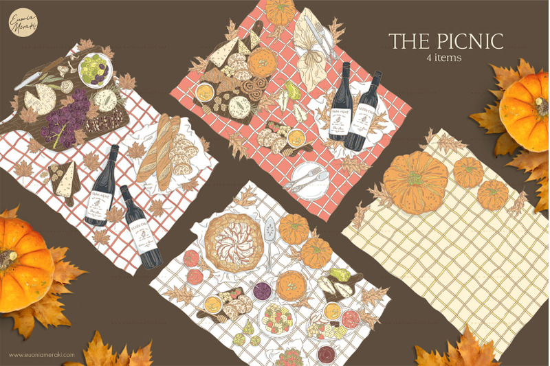 autumn-picnic-illustration-set