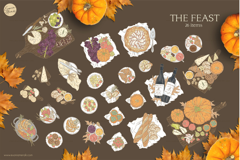 autumn-picnic-illustration-set